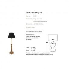 Интерьерная настольная лампа Perignon 109158