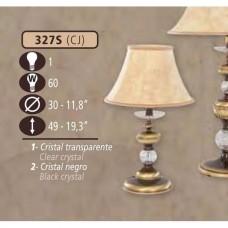 Интерьерная настольная лампа 327S 327S/1 CJ CLEAR GLASS-CREAM SHADE