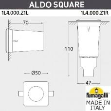 Встраиваемый светильник уличный Aldo 1L4.000.000.AXZ1L